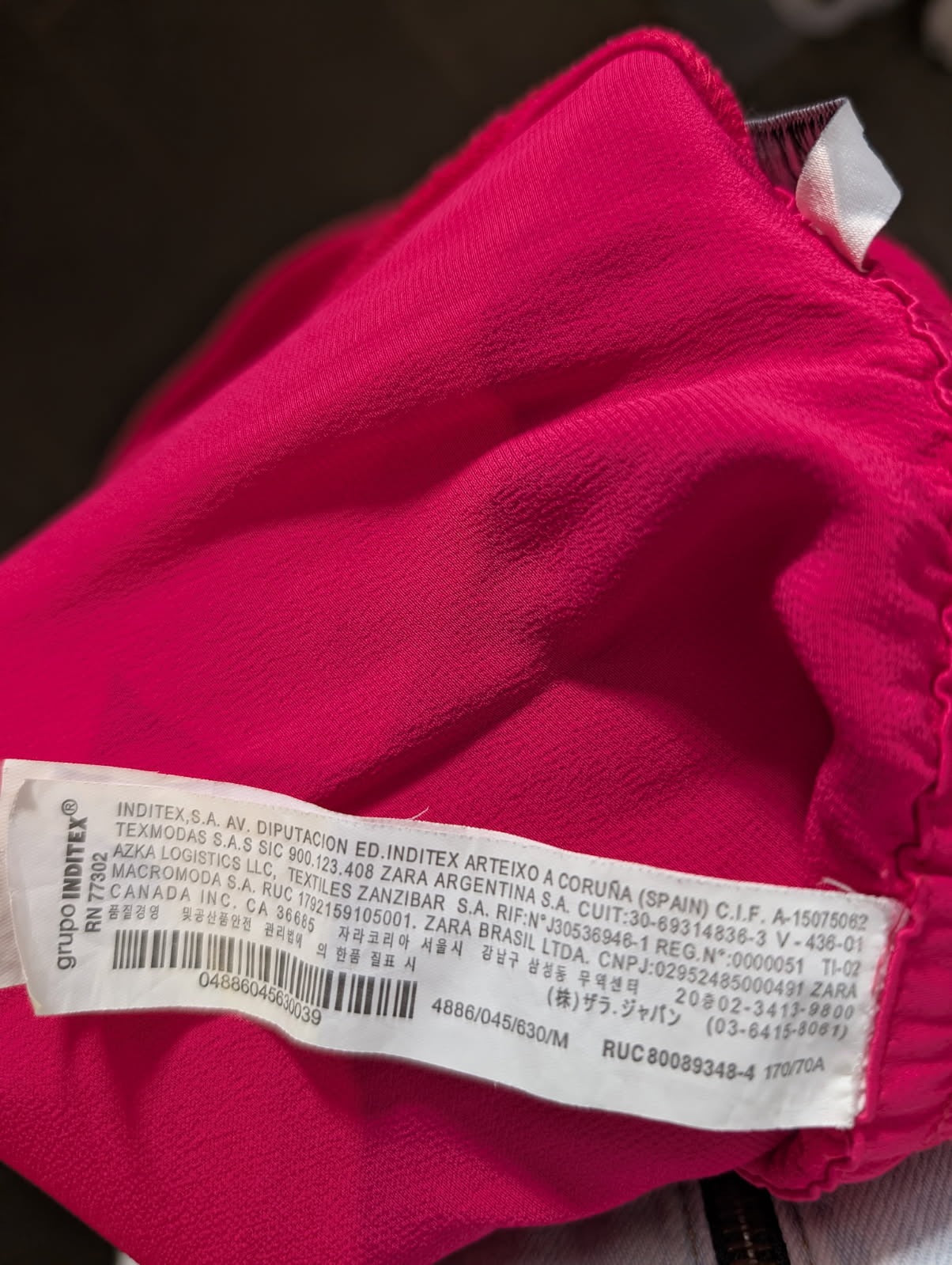 Zara Hot Pink Elastic Waist Trousers - Size M - Image 6