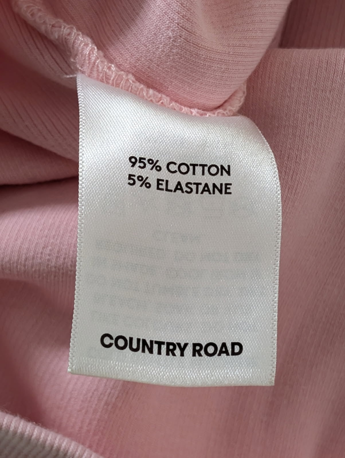 Country Road Ribbed Tank Top - Pastel Pink Women's Size S - Image 6