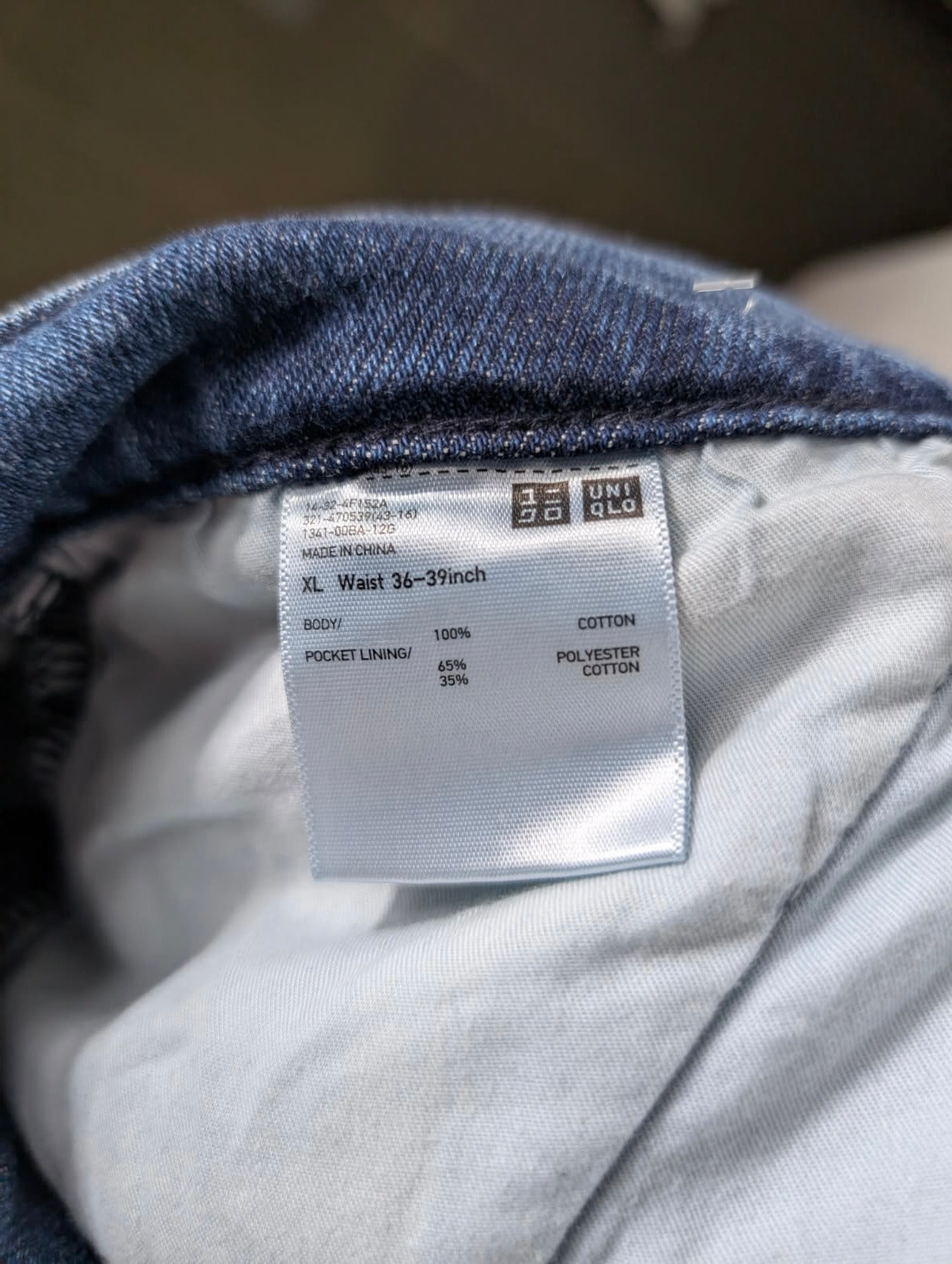 Uniqlo Jeans - Men's Blue Denim Straight Leg Size XL - Image 6