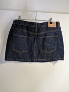 Cotton On Women's Dark Wash Denim Mini Skirt - Size 30 - Image 6