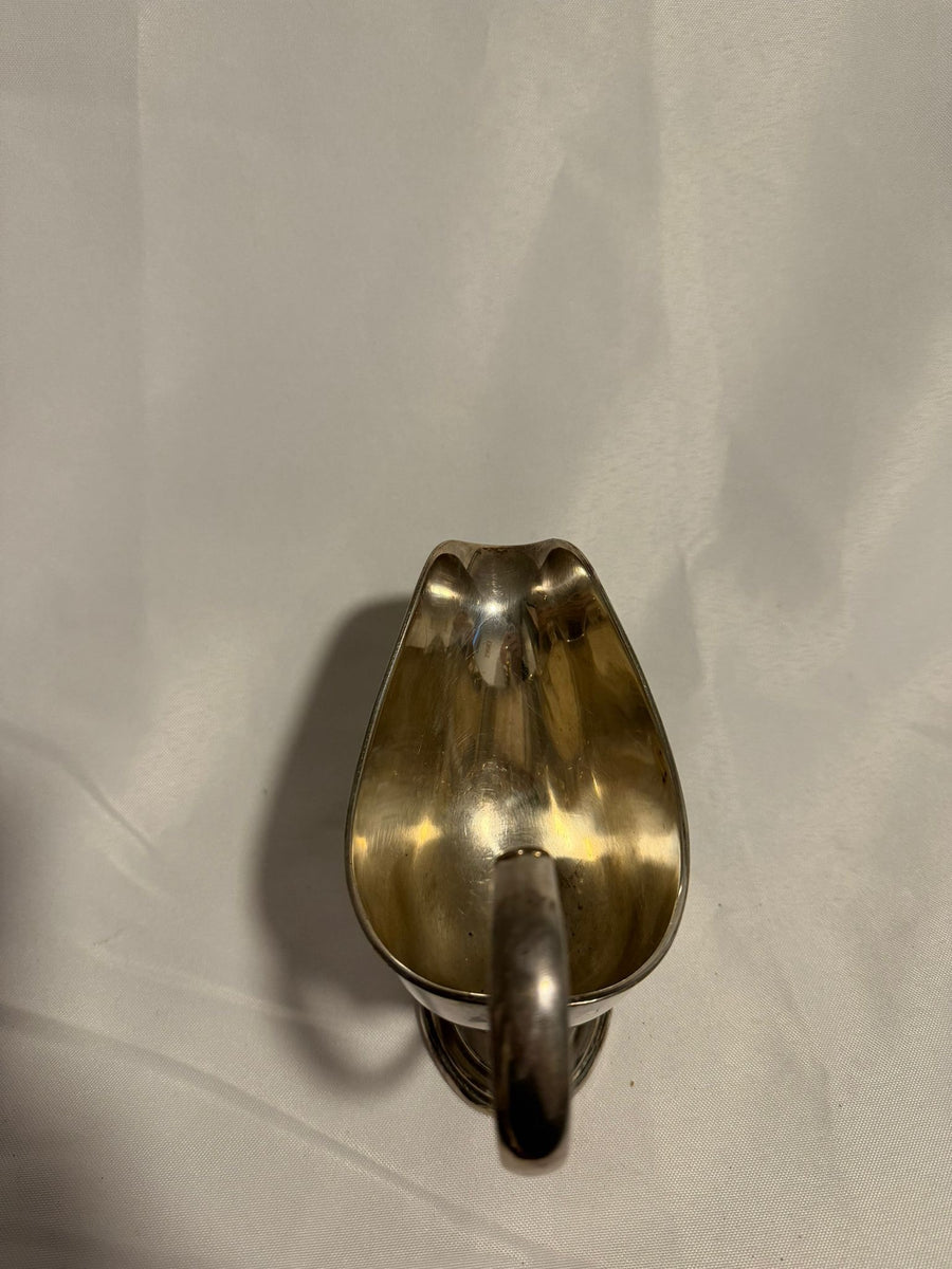 Vintage Silver-Plated Gravy Boat Pedestal Base - Image 6