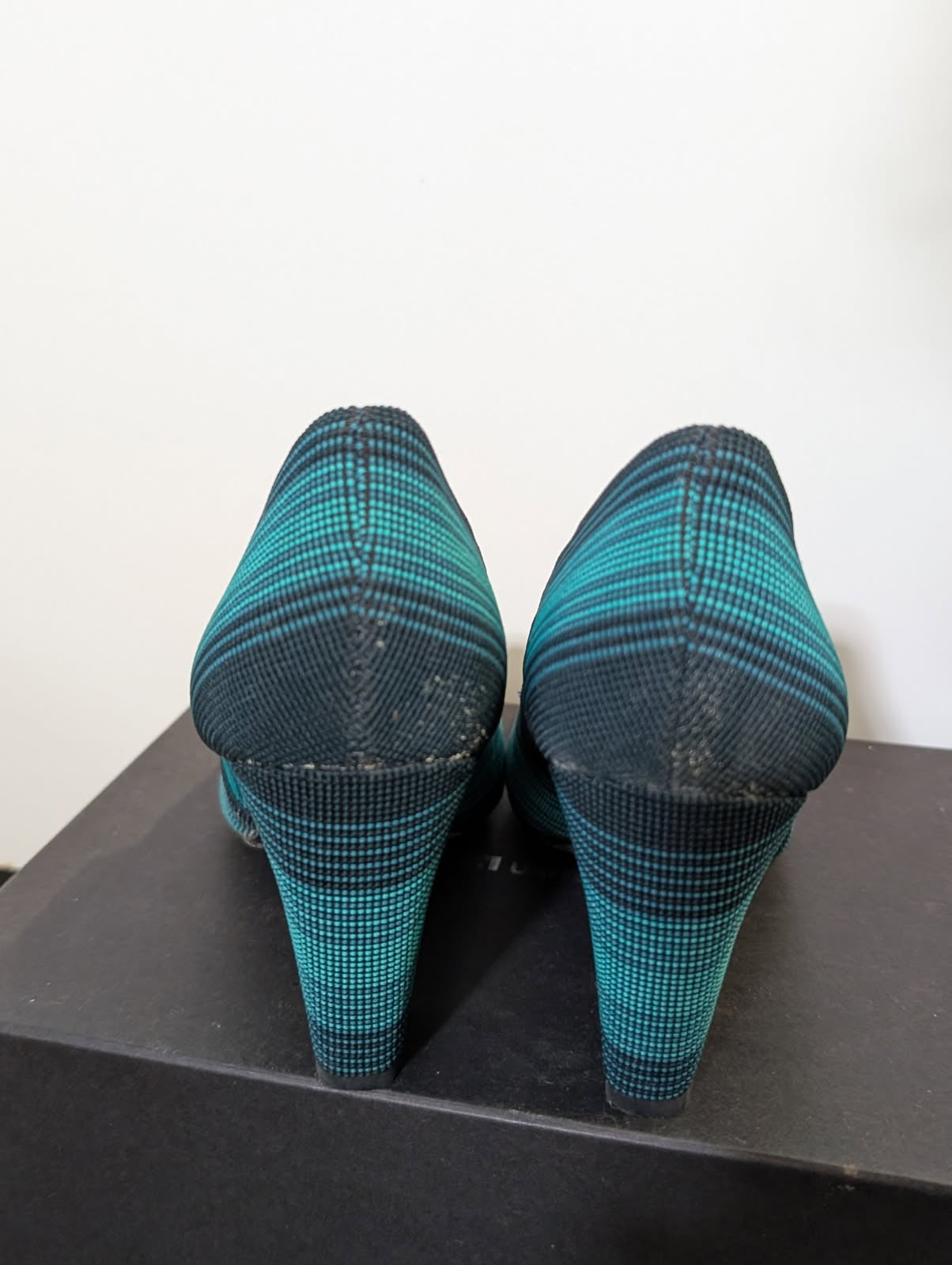 United Nude Eamz Pumps - Teal/Black Striped Women's EU 39 - Image 6