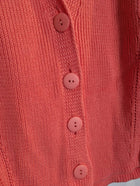 Marcs Kala Rib Knit Cardigan Coral Pink Women's XS - Image 6
