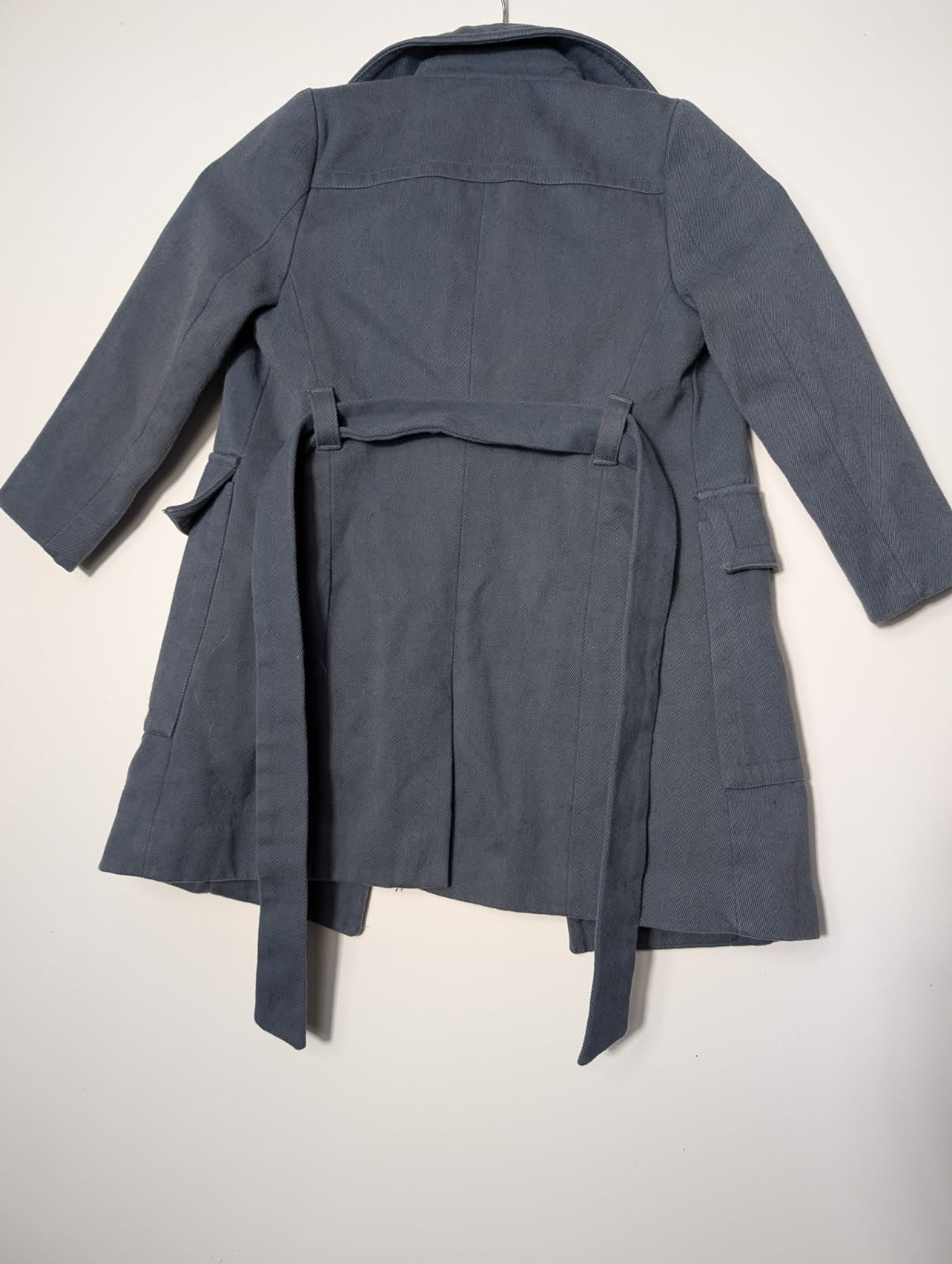 Stella McCartney Kids Double-Breasted Pea Coat - Blue Wool Blend Size 6 Years - Image 6