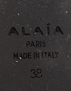 Alaïa Black Suede Bow Platform Sandals - EU 38 - Image 6