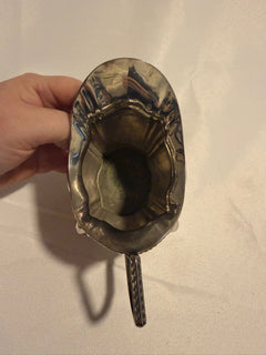 Vintage Silver Plated Creamer Pitcher Scalloped Design - Image 6