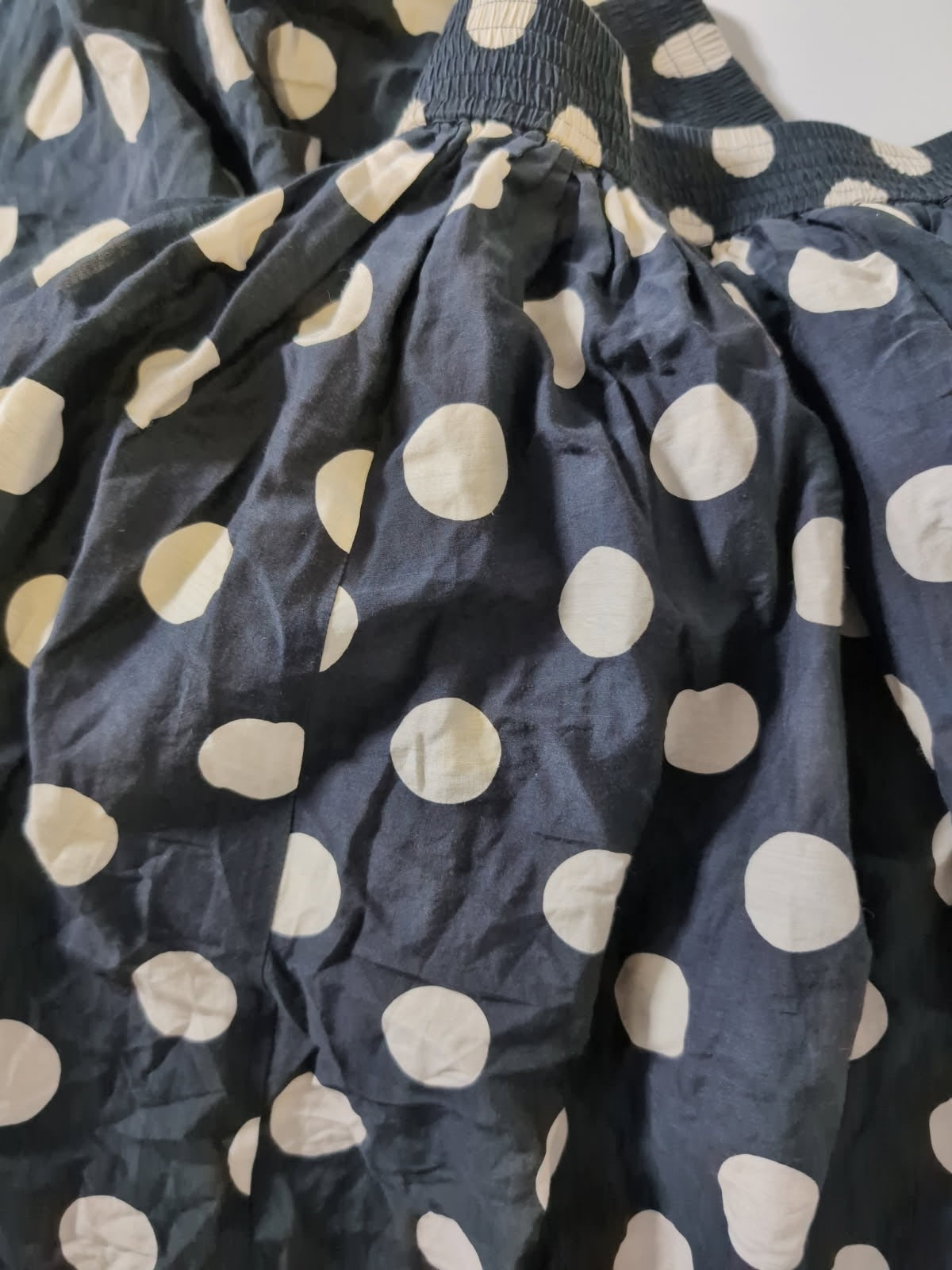 Gorman Cotton Silk Blend Polka Dot Skirt - Black & White - Image 6