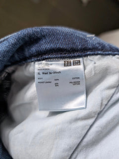 Uniqlo Jeans - Men's Blue Denim Straight Leg Size XL - Image 6