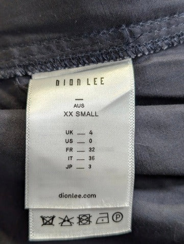 Dion Lee Utility Trousers Navy Cotton XXS - Image 6