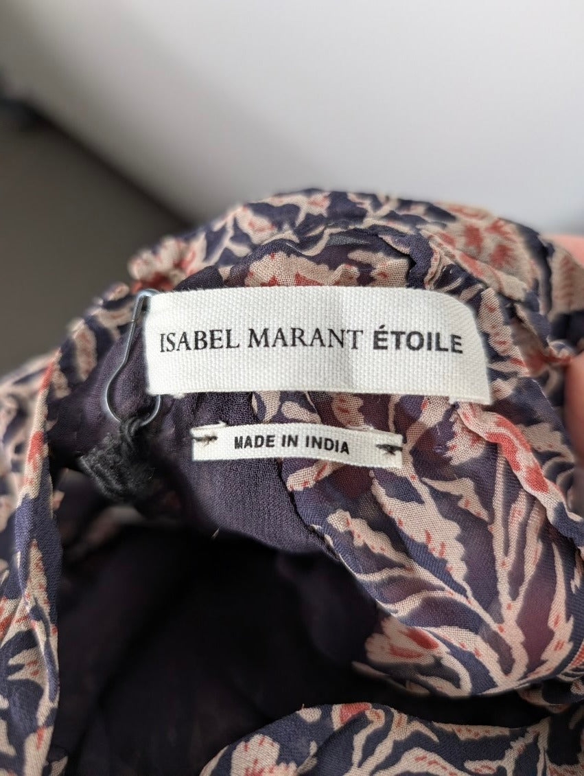 Isabel Marant Etoile Floral Tiered Mini Dress - Size 36 - Image 6