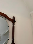 Vintage Victorian Style Wooden Hall Stand with Bevelled Mirror and Coat Hooks - Image 8