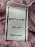 Portmans Women's Linen Striped Tie-Dye Crewneck T-Shirt - Size M - Image 6