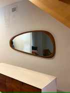 West Elm Mid-Century Modern Organic Teak Wall Mirror - Image 6