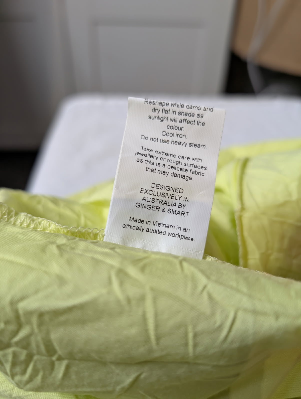 Ginger & Smart Yellow Cotton Silk Tiered Maxi Dress - Size 6 - Image 6
