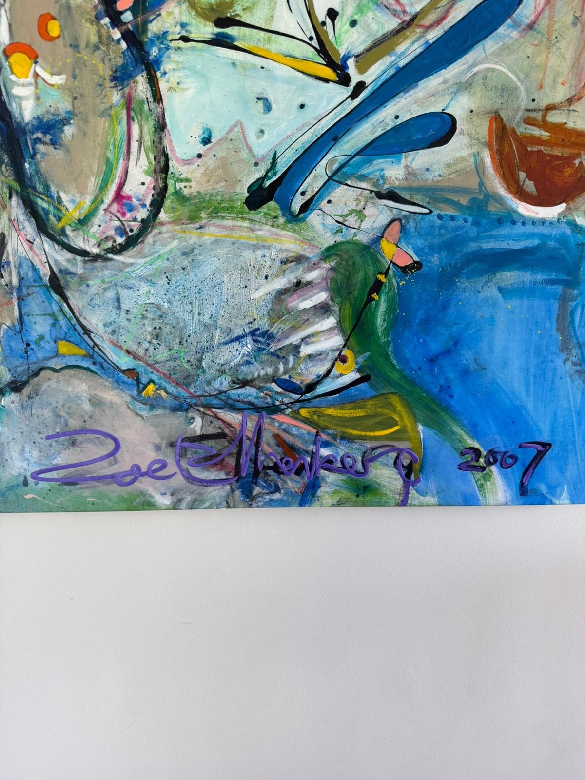 Original Zoe Ellenberg Abstract Expressionist Painting (2007) - Image 5