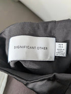 Significant Other One-Shoulder Satin Maxi Dress Black AU 8 - Image 4