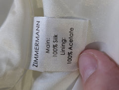Zimmermann Silk Shaped Wire Drape Dress White Size 1 - Image 6