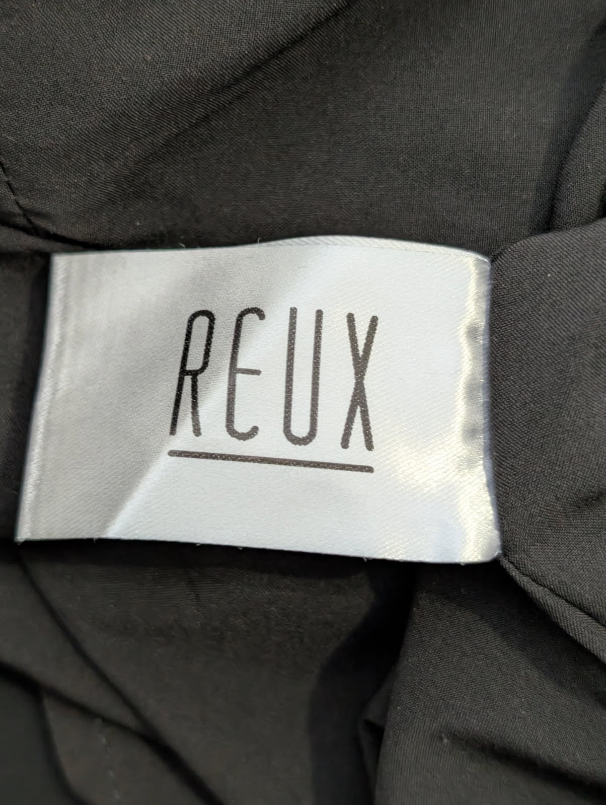 Reux Black Long Sleeve Ruffle Hem Mini Dress - Image 6