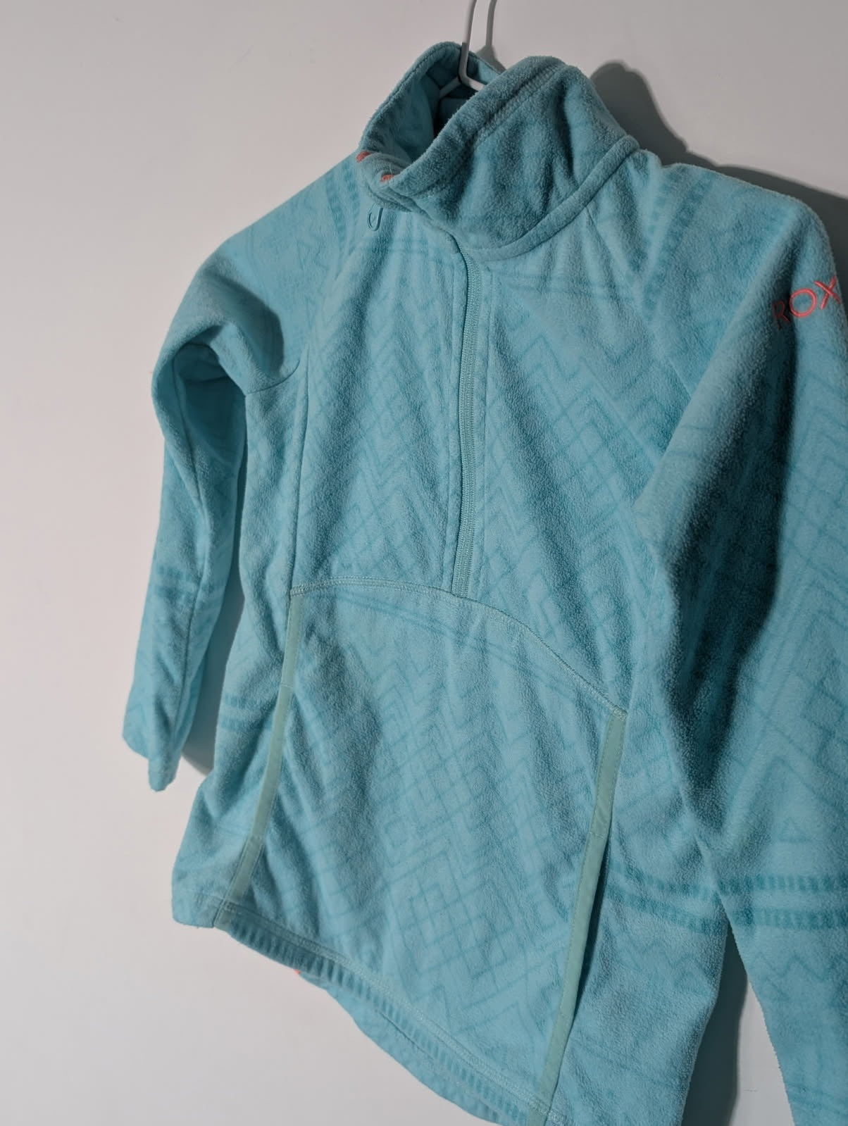 Roxy Girls Fleece Jacket - Light Blue Quarter Zip Pullover - Image 6