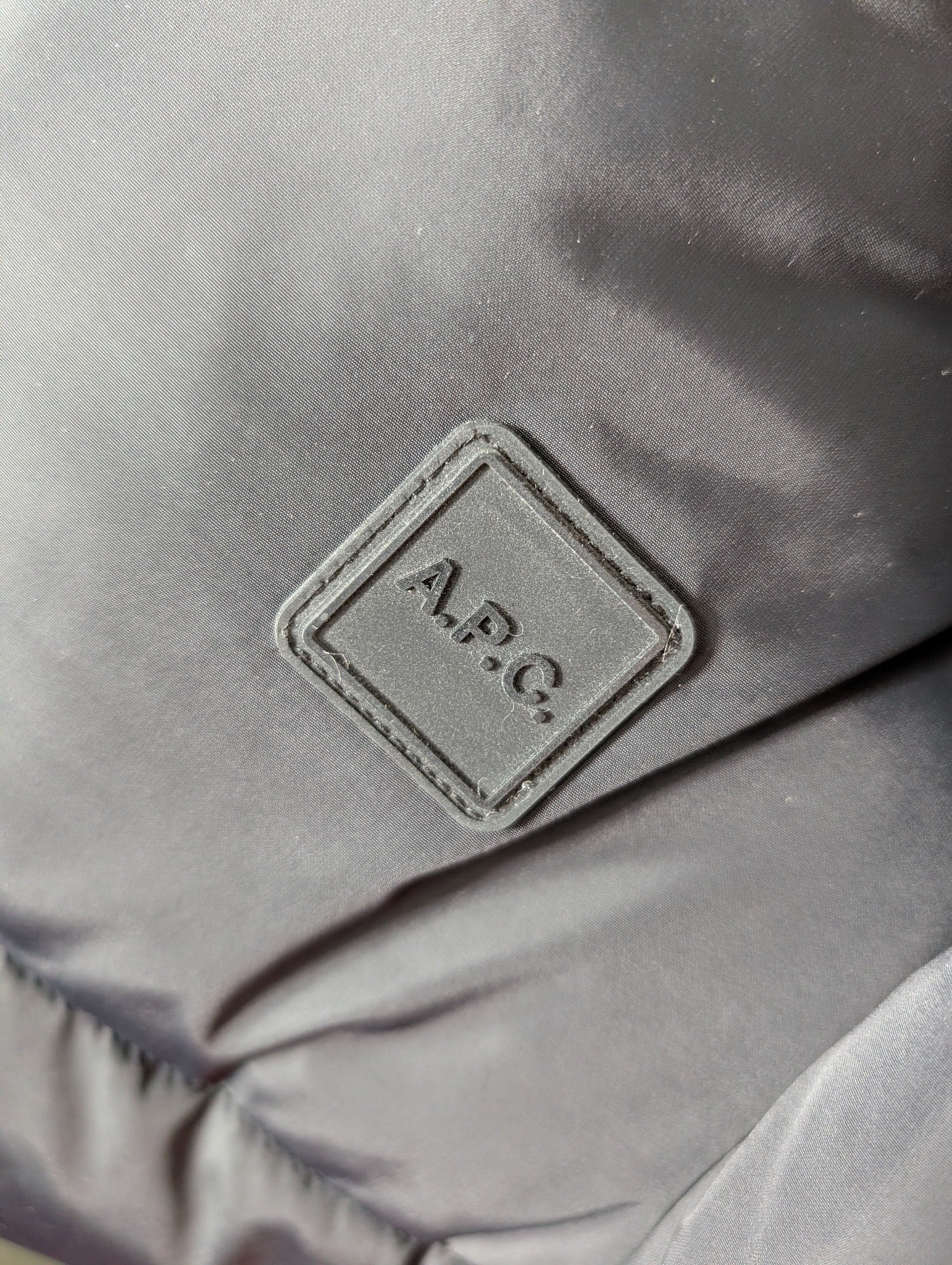 A.P.C. Reversible Puffer Vest with Shearling Collar Beige/Black XL - Image 6