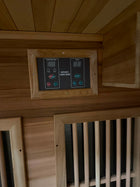 Corner Infrared Sauna Room with Digital Monitor and Audio System - Image 6