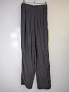 SIR. Wide Leg Trousers Black Silk Front Seam Detail Size 0 - Image 6