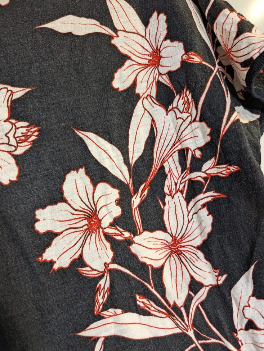 Lauren Ralph Lauren Floral Print Knit Top Women's Size M - Image 6