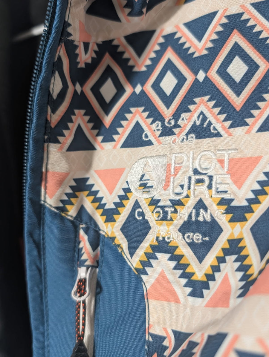 Picture Organic Clothing Ski Jacket - Girls Size 12 Geometric Pattern - Image 6
