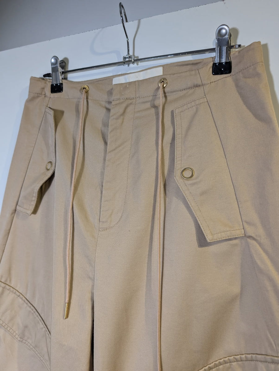 Gior Lee Cargo Trousers Beige Utility Pants - Image 6