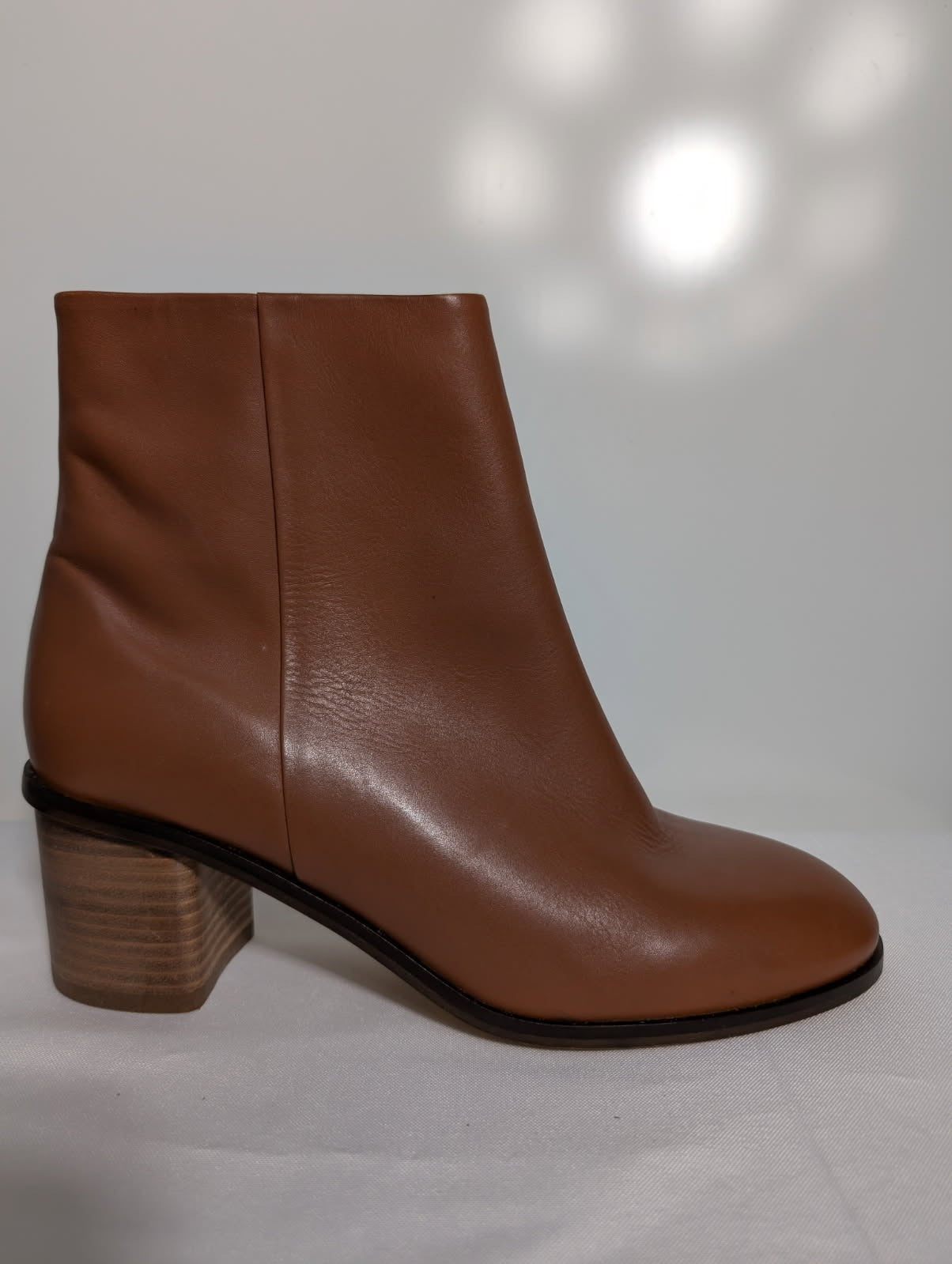 Witchery Leather Ankle Boots Tan Brown Size 41 - Image 2