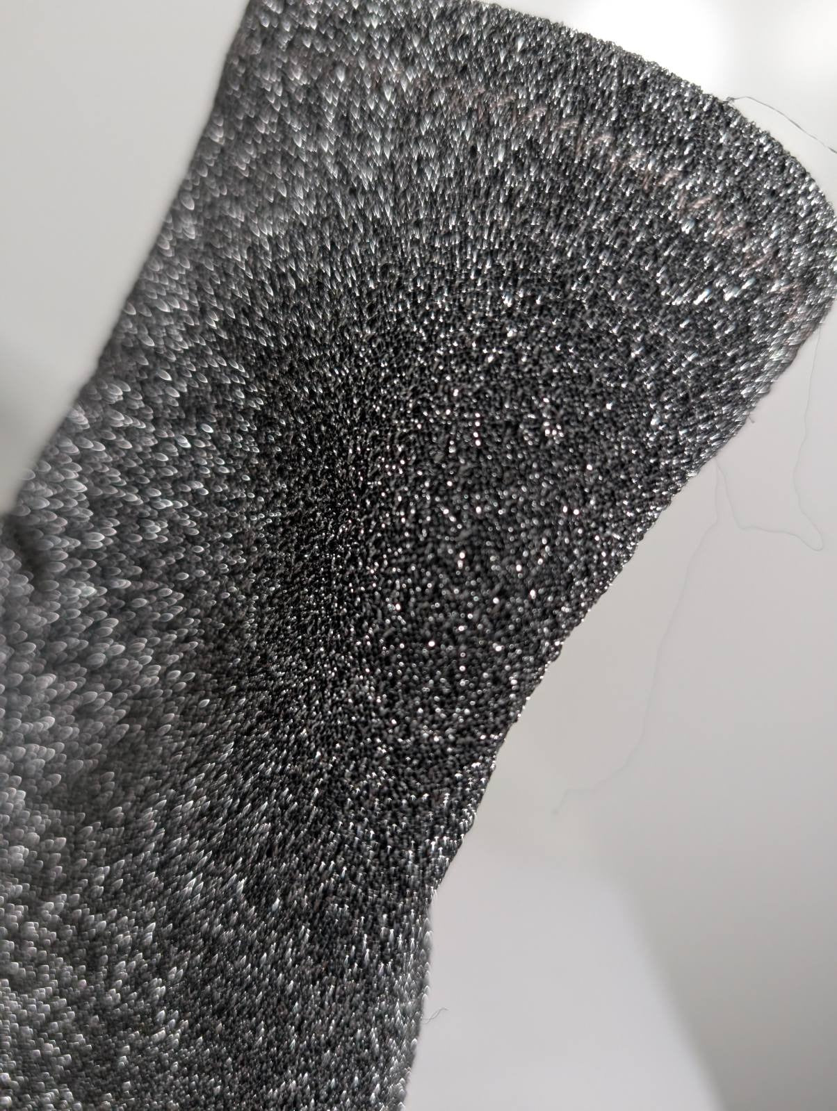 Steve Madden Edit Sock Booties Silver Glitter Size 37 - Image 6
