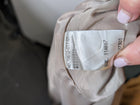 Loverich Vintage Collarless Blazer Jacket Beige Gold Button Detail - Image 7