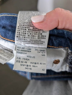 Levi's 511 Slim Fit Jeans Blue Denim Men's W32 L32 - Image 6