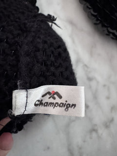 Champaign Vintage Black Sequin Cardigan Jacket - Embellished Knit - Image 6
