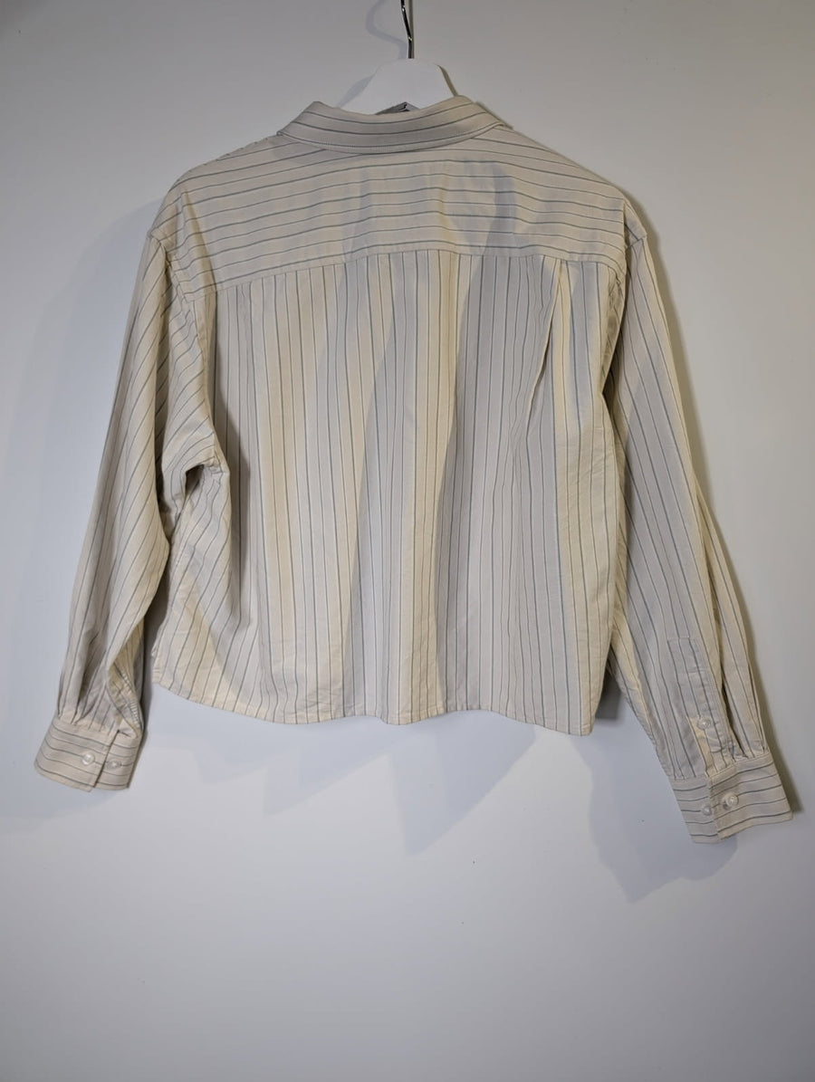 JW Anderson x Uniqlo Striped Cropped Shirt Women's Size 8 - Image 6