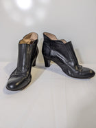 Laure Bassal Leather Ankle Booties Black Women's Size 6.5 - Image 1