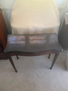 Antique Mahogany Serpentine Fold-Over Console Games Table - Image 6