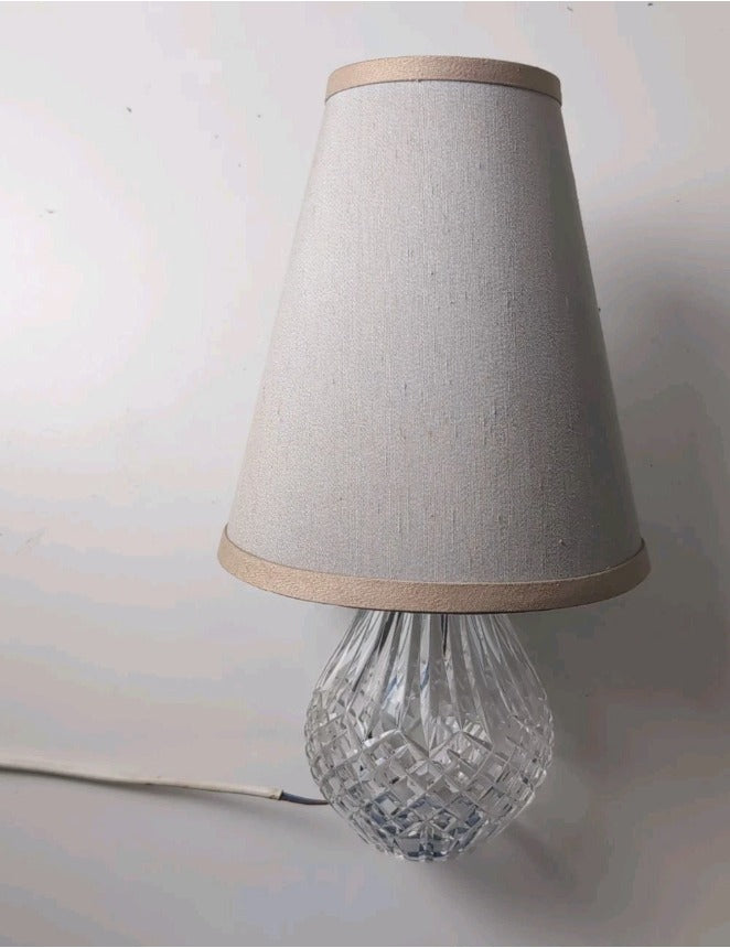 Waterford Crystal Lismore Table Lamp - Vintage Faceted Cut Crystal Base - Image 6