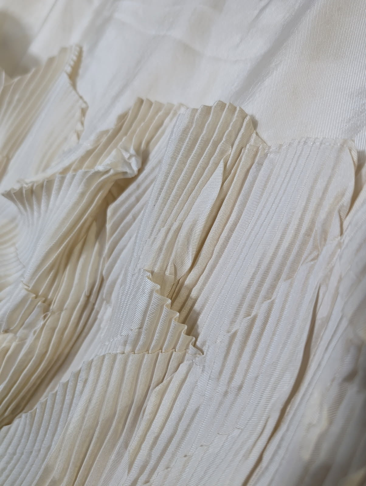 Lisa Ho Cream Pleated Ruffle Skirt - Women's AUS 10 - Image 6
