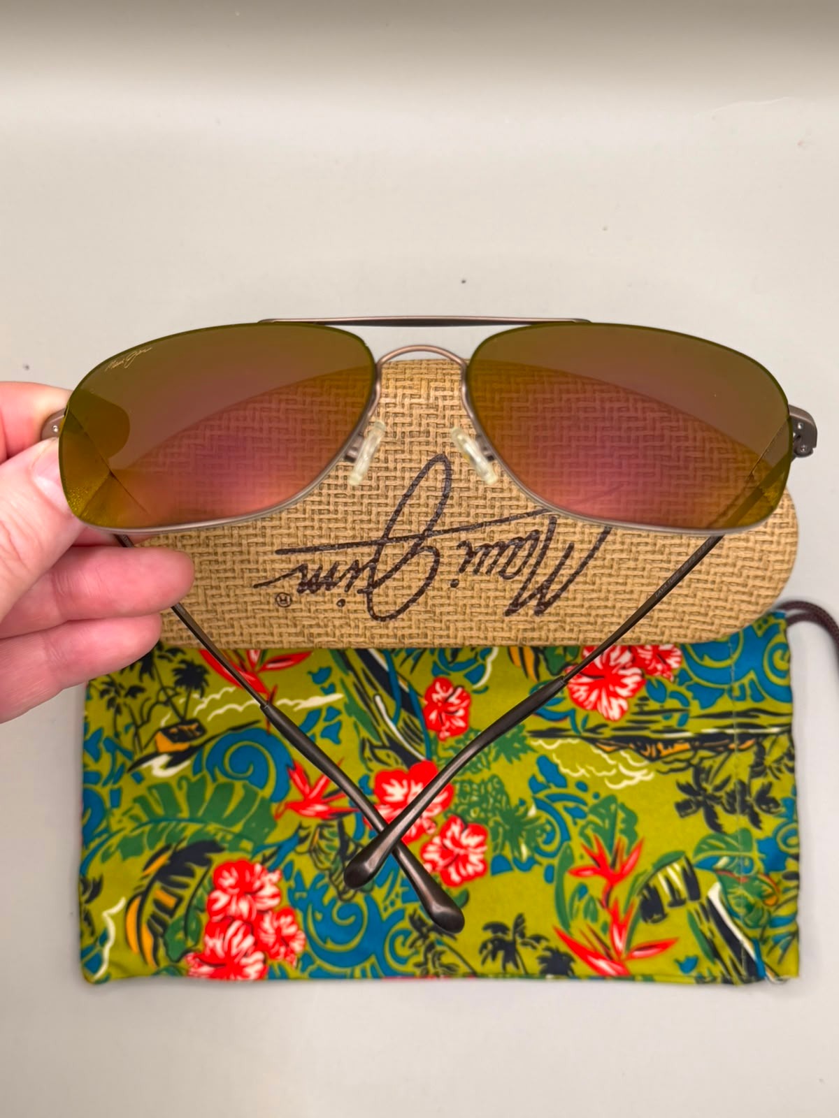 Maui Jim Lighthouse Polarized Sunglasses Bronze - Image 4