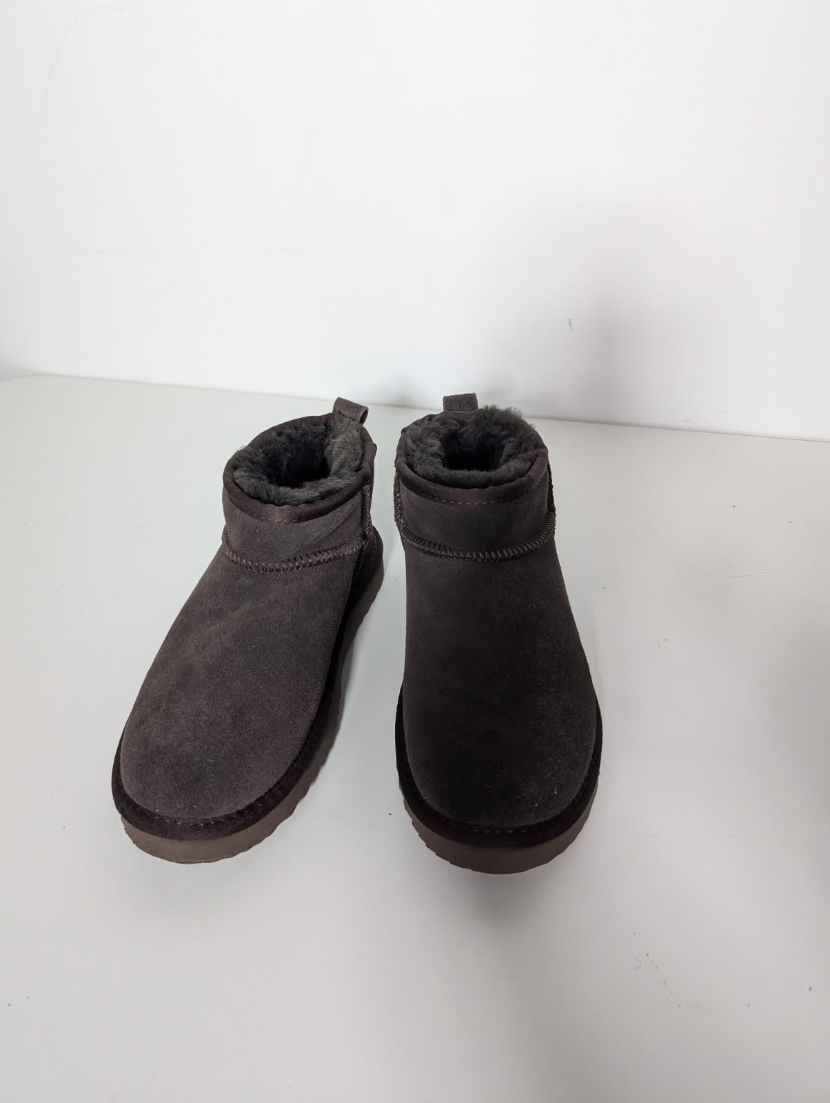 Hush Classic Mini Suede Boots - Dark Brown EU 38 - Image 6