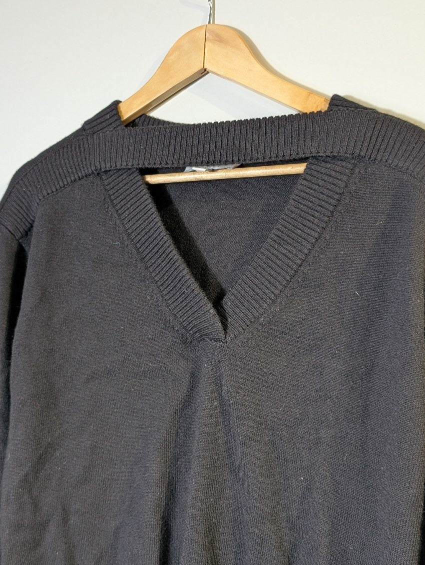 Witchery Merino Wool Ribbed Knit Sweater Black Size XS - Image 6