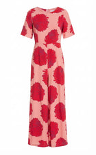 Mister Zimi Floral Jumpsuit Pink Red Women's Size 8 - Image 1
