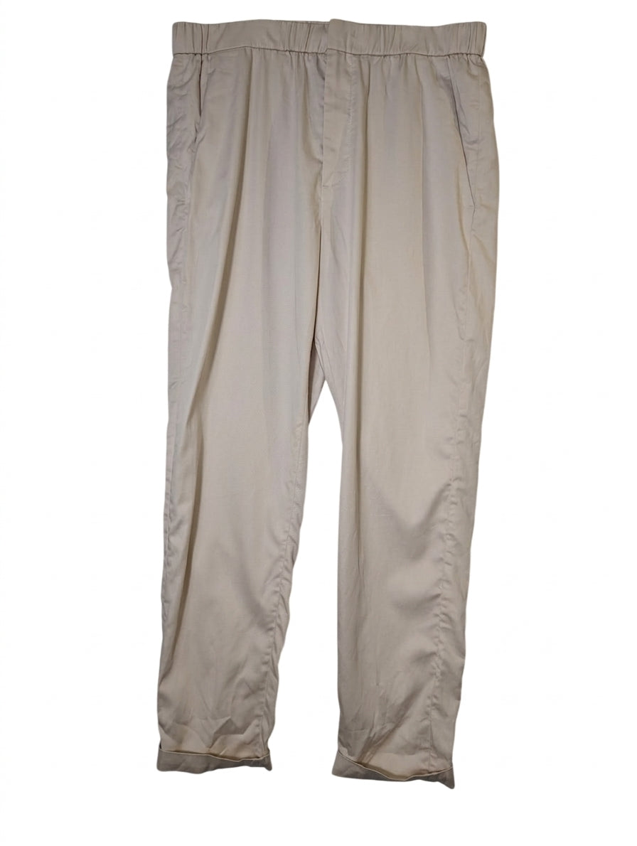COS Men's Elasticated Waist Trousers - Beige Lyocell Blend - Image 1