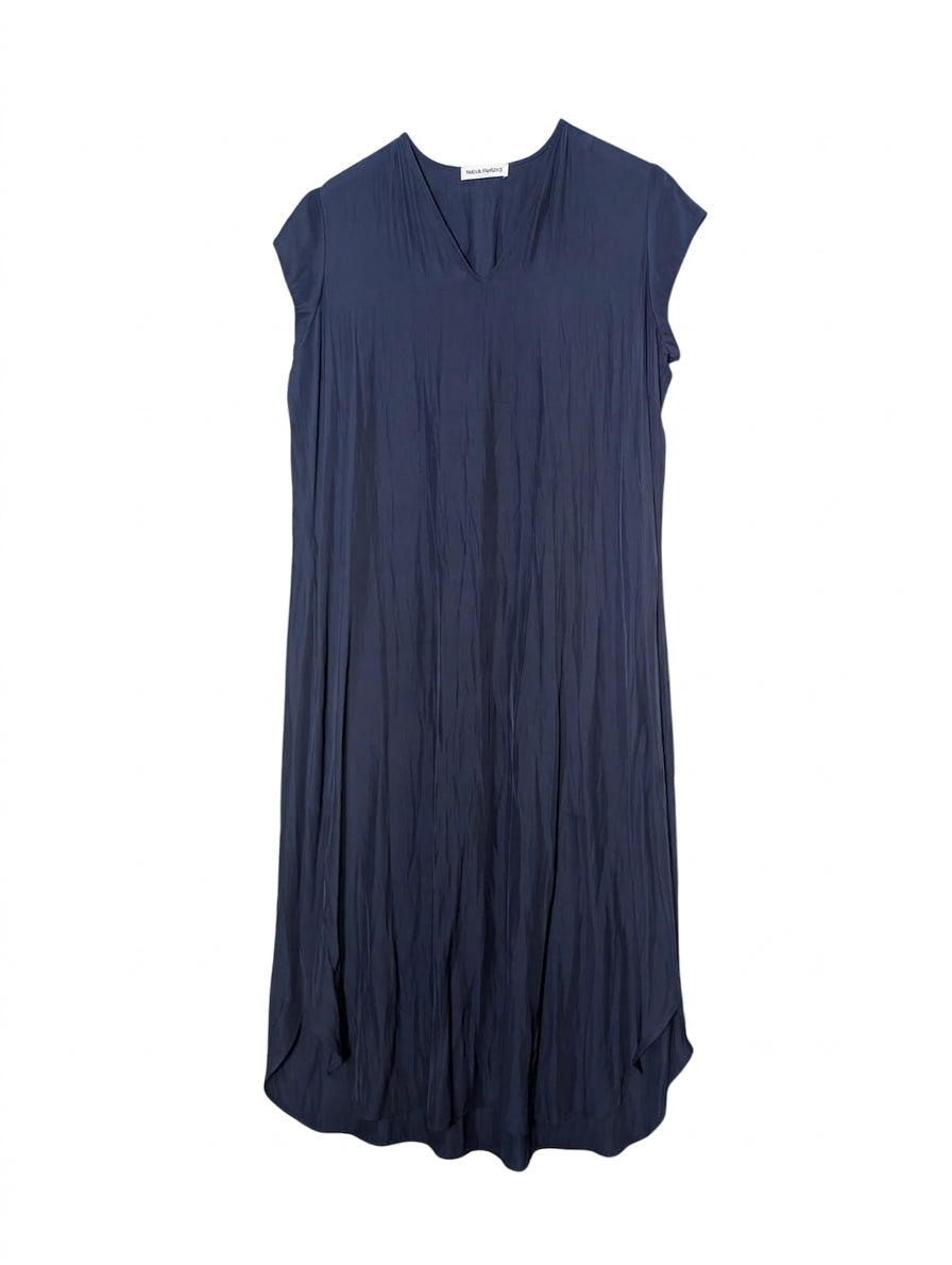 Mela Purdie V-Neck Sleeveless Dress - Navy Blue Women's Size 10 - Image 1