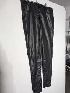 Witchery Women's Coated Skinny Jeans Black Size 14 - Image 7