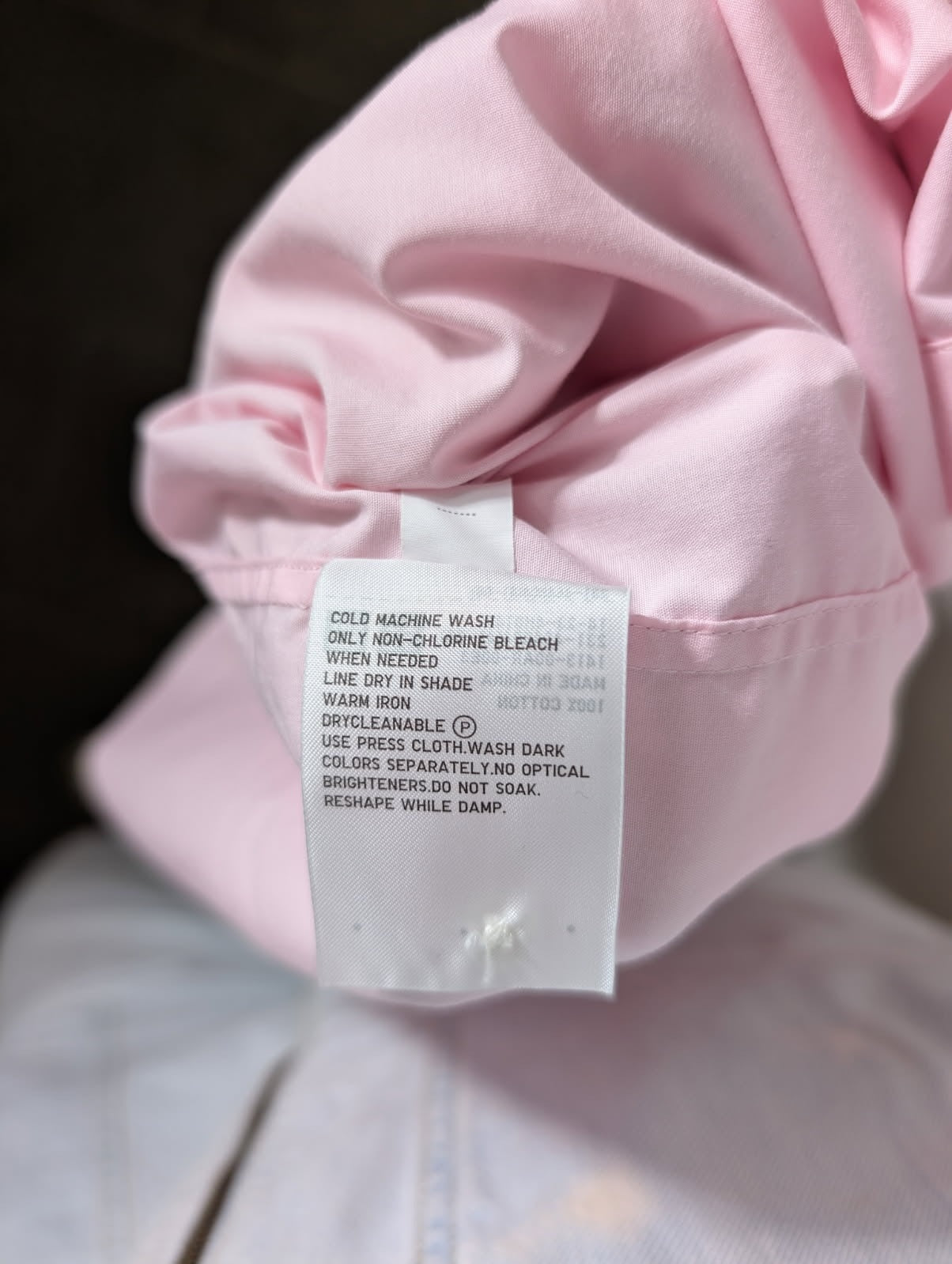 Uniqlo Women's Fine Broadcloth Long Sleeve Shirt - Pink Size M - Image 6