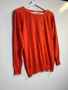 Olivia Graham Silk Cashmere Crewneck Sweater Orange Size S - Image 6