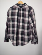 Current/Elliott The Prep School Shirt Graystone Plaid Size 2 - Image 5