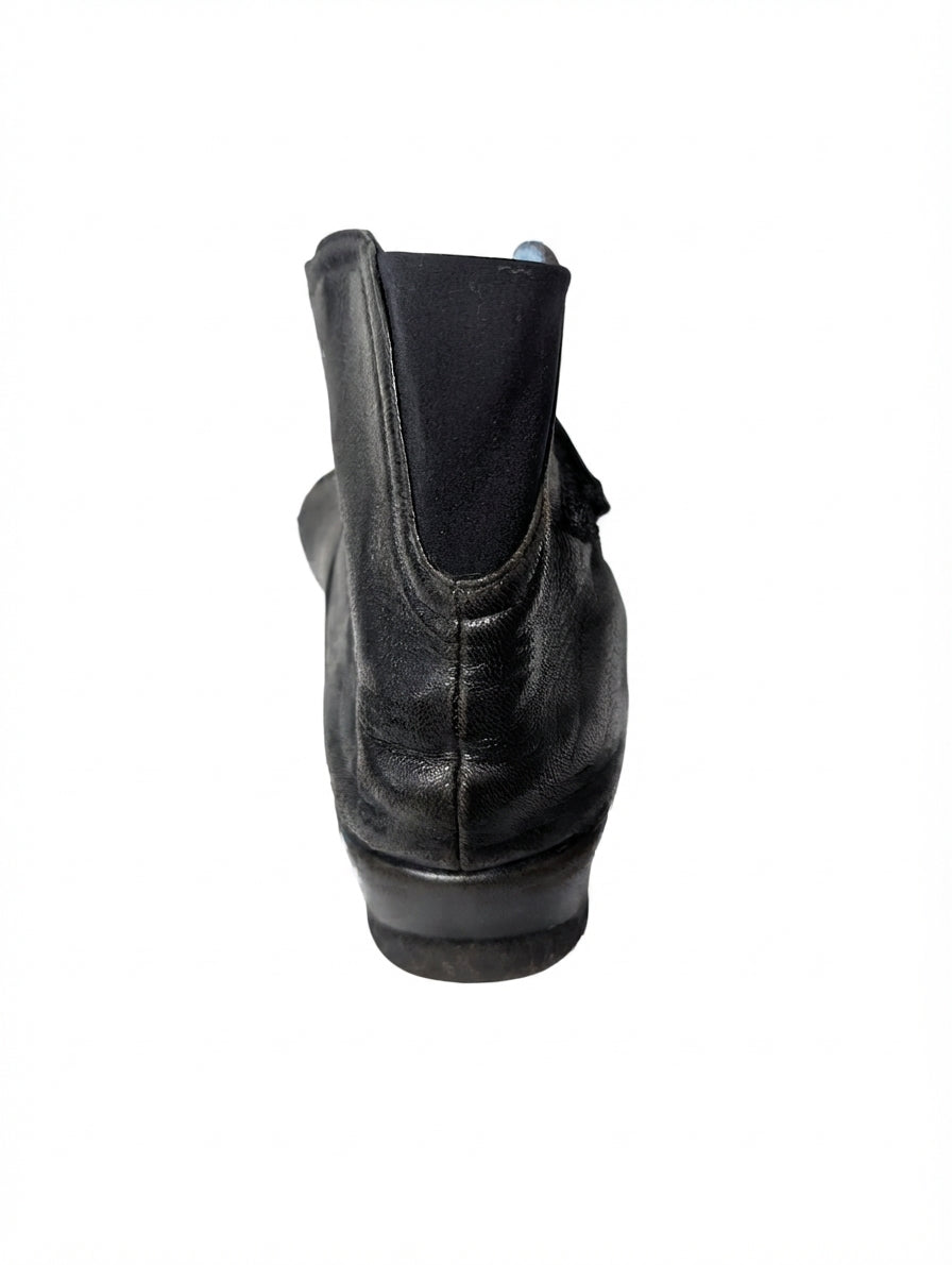 Thierry Rabotin Black Leather Ankle Boots - Image 2